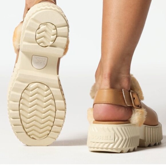 NEW Sorel Ona Ave Mules - Waterproof, Leather For Women inTawny Buff 1025 5s3 - Picture 4 of 14